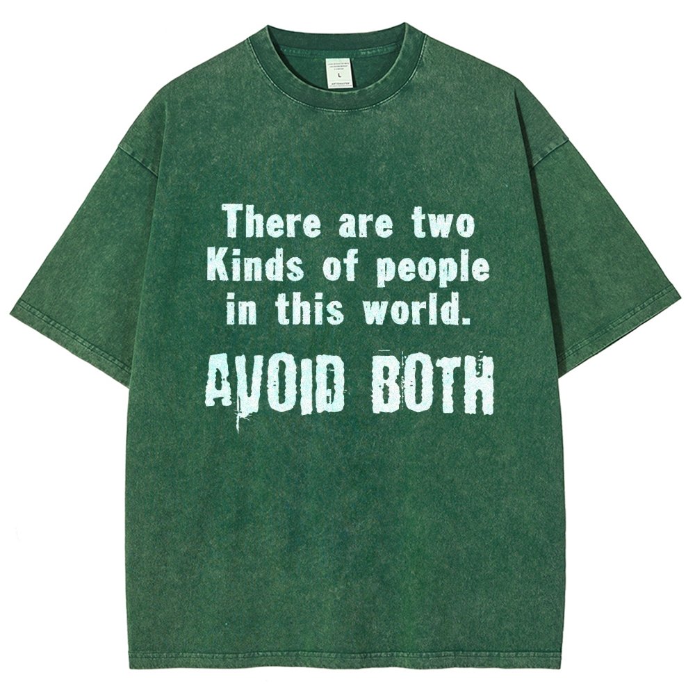 There Are Two Kinds Of People In This World Vintage Distressed T-shirt