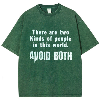 There Are Two Kinds Of People In This World Vintage Distressed T-shirt