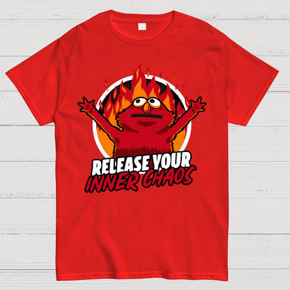 Chaos Puppet Fire Geek T-Shirt