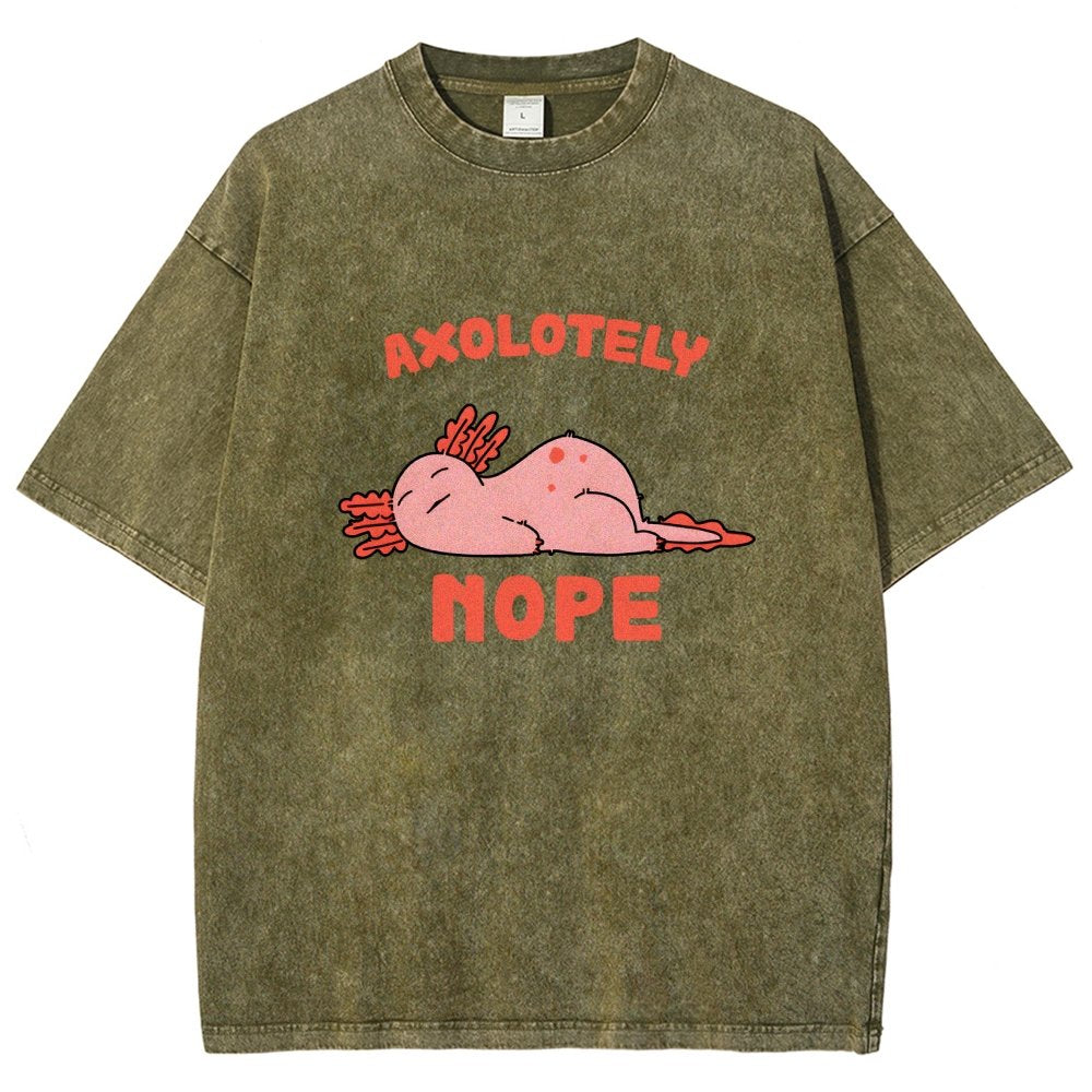 Axo Nope Vintage Distressed T-shirt