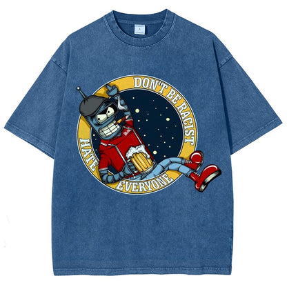 Don't Discriminate Against Race Vintage Distressed T-shirt