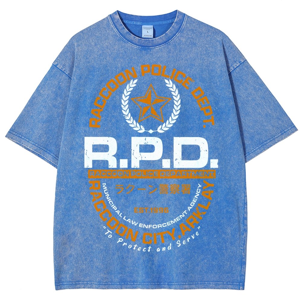 City PD Vintage Distressed T-shirt