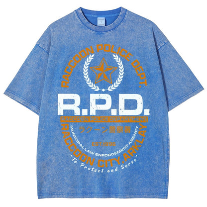 City PD Vintage Distressed T-shirt