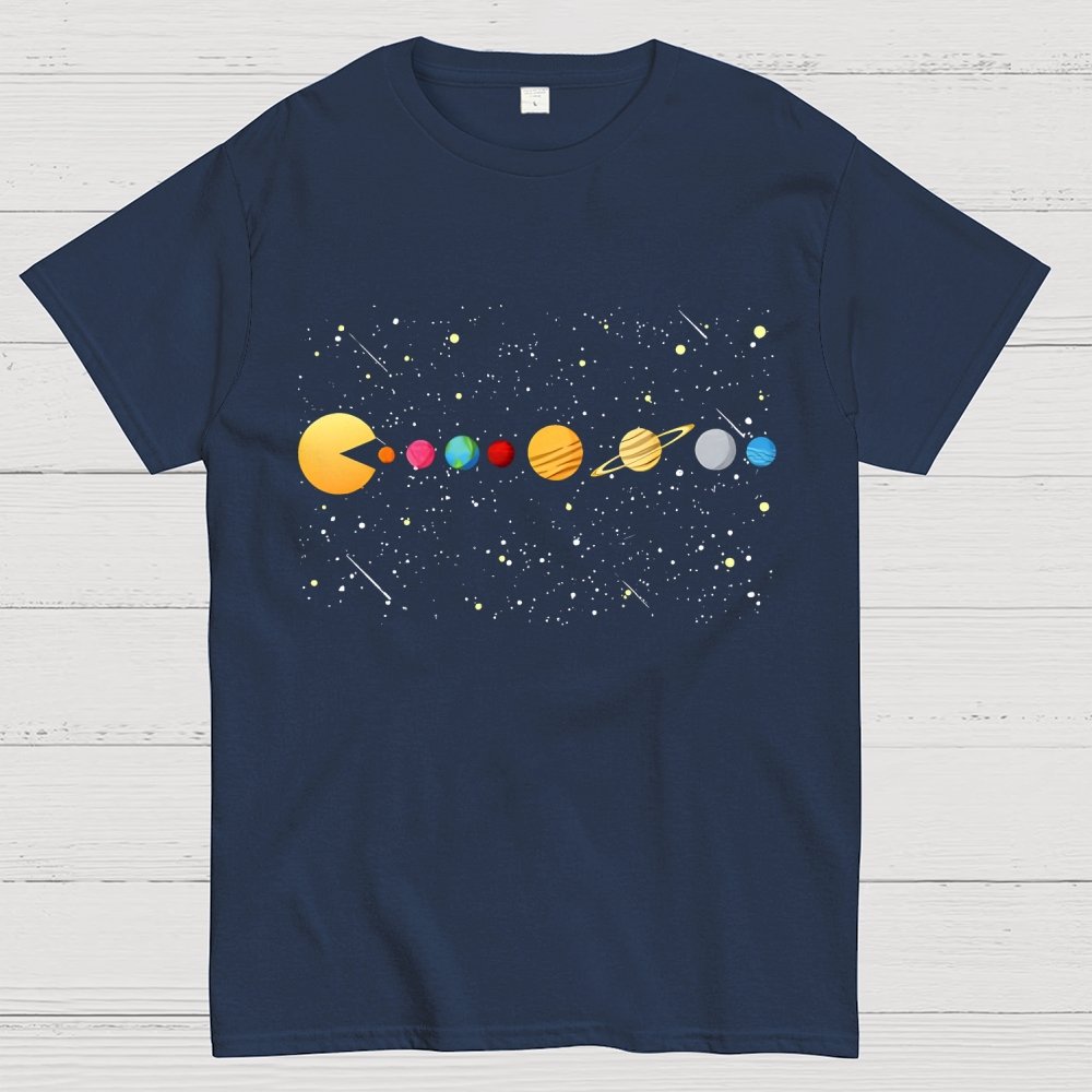 Funny Solar System - Astronauts Space Video Games Geek T-Shirt