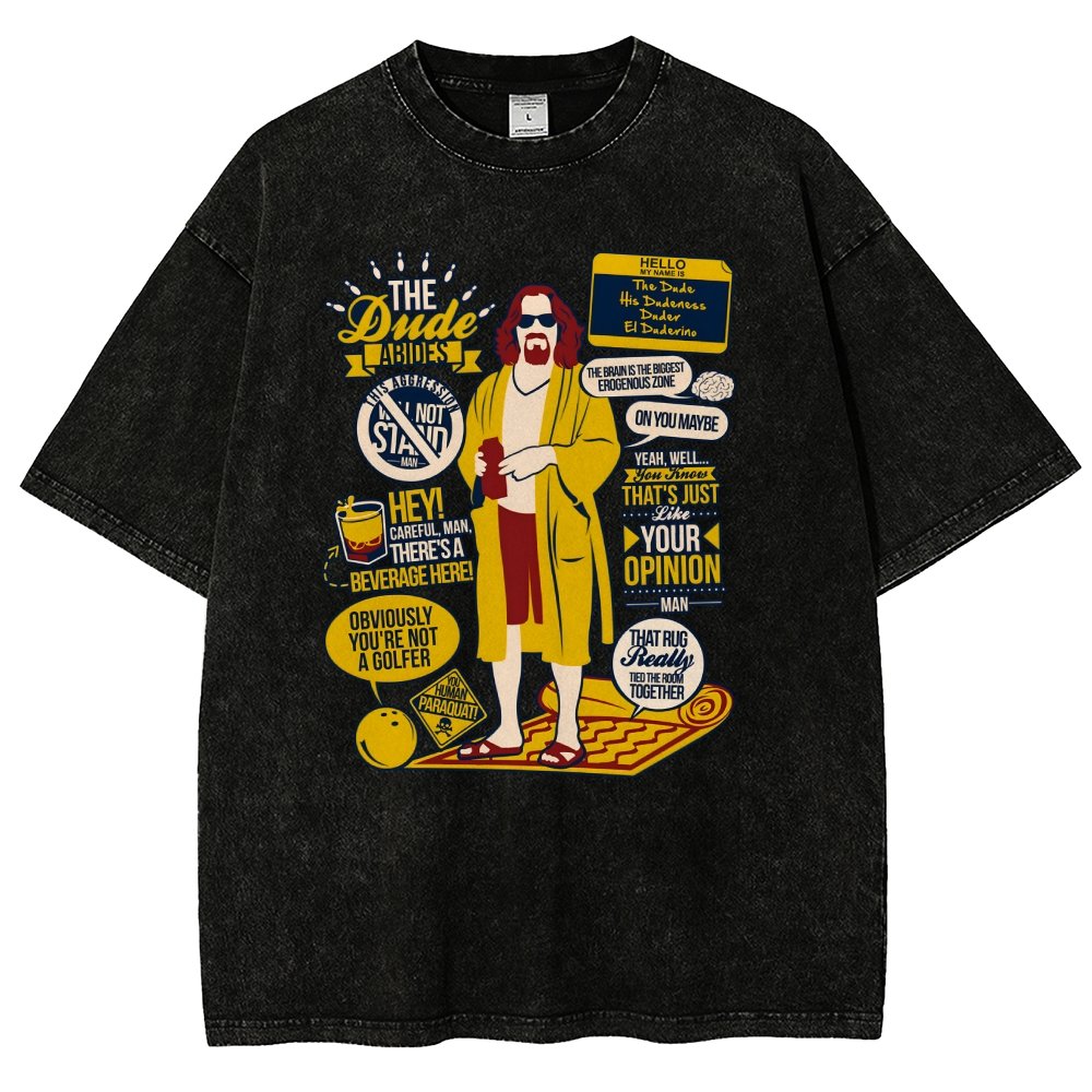 The Dude Quotes Vintage Distressed T-shirt