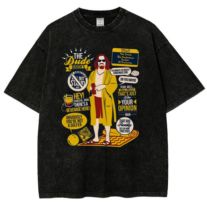 The Dude Quotes Vintage Distressed T-shirt