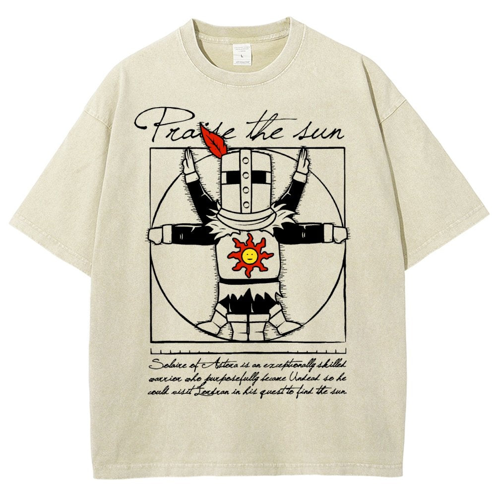 Vitruvian Praise Vintage Distressed T-shirt
