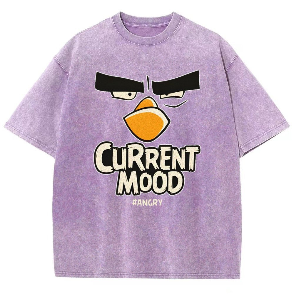 Current Mood Angry Funny Vintage Distressed T-shirt