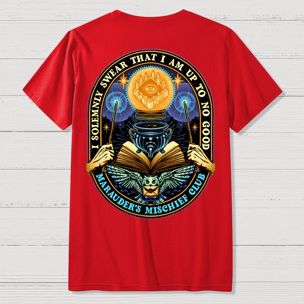Mischief Club Front And Back Printing Geek T-Shirt