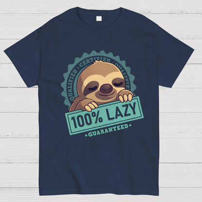 100% Lazy Sloth Geek T-Shirt