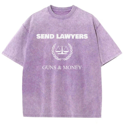 Send Lawyers Guns And Money Vintage Distressed T-shirt