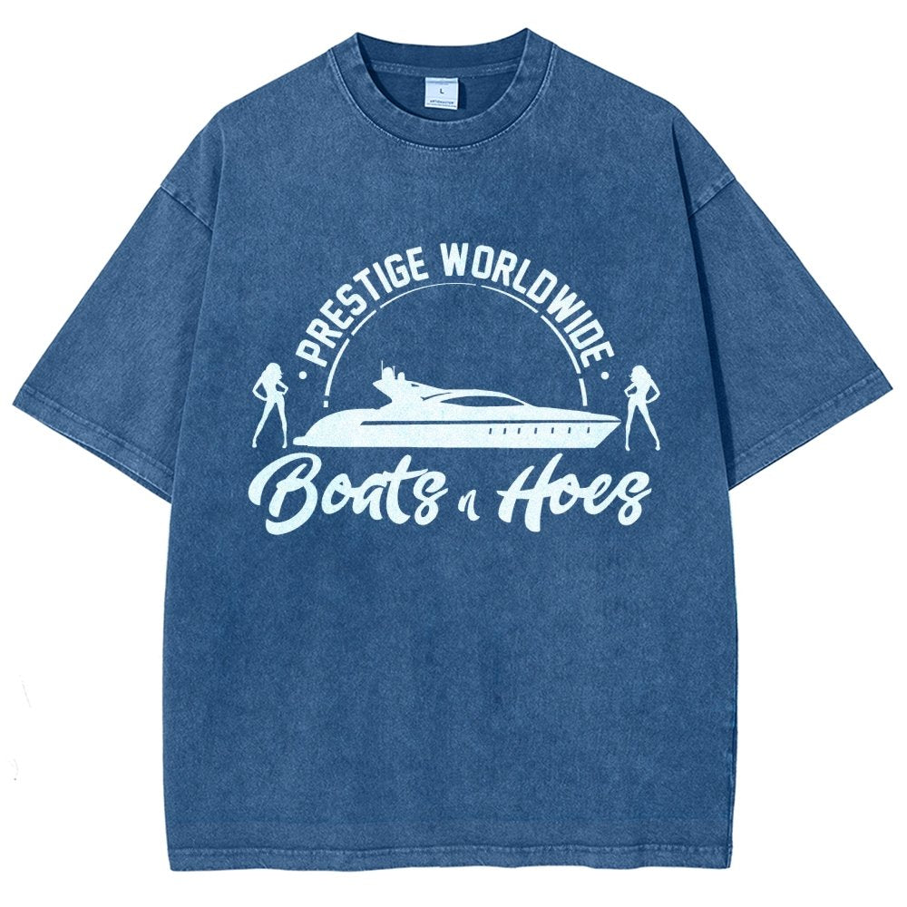 Boats 'n Hoes Vintage Distressed T-shirt