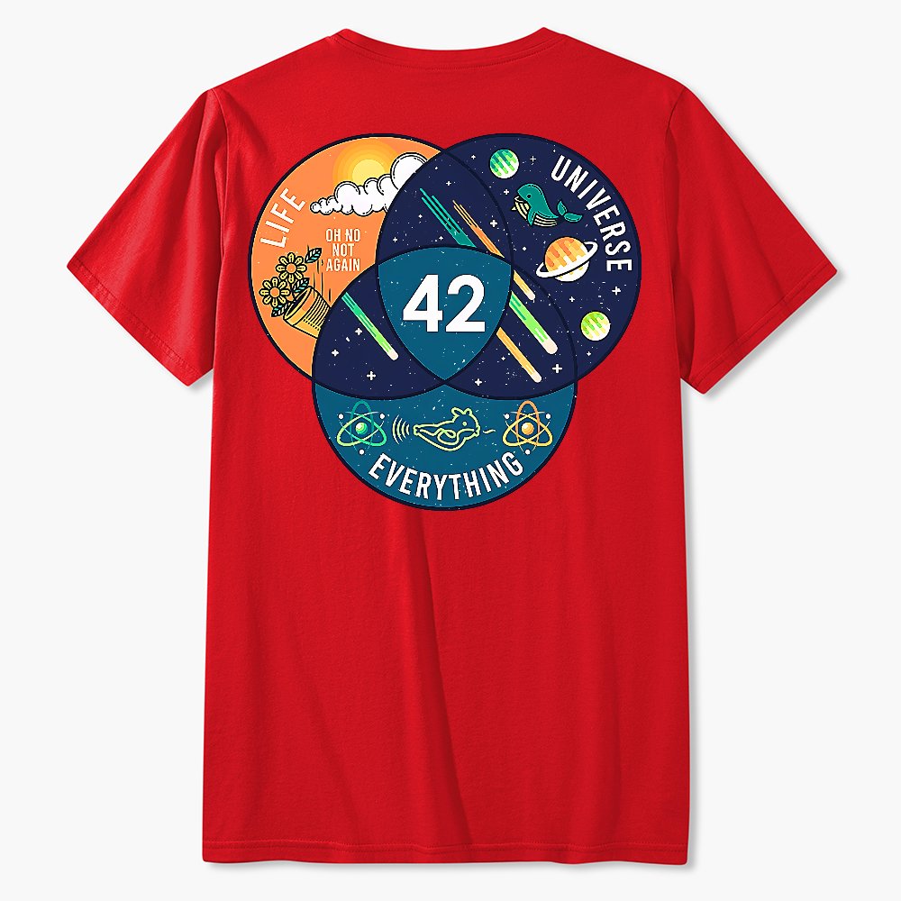 42 Answer to Life Universe and Everything Essential Geek T-Shirt