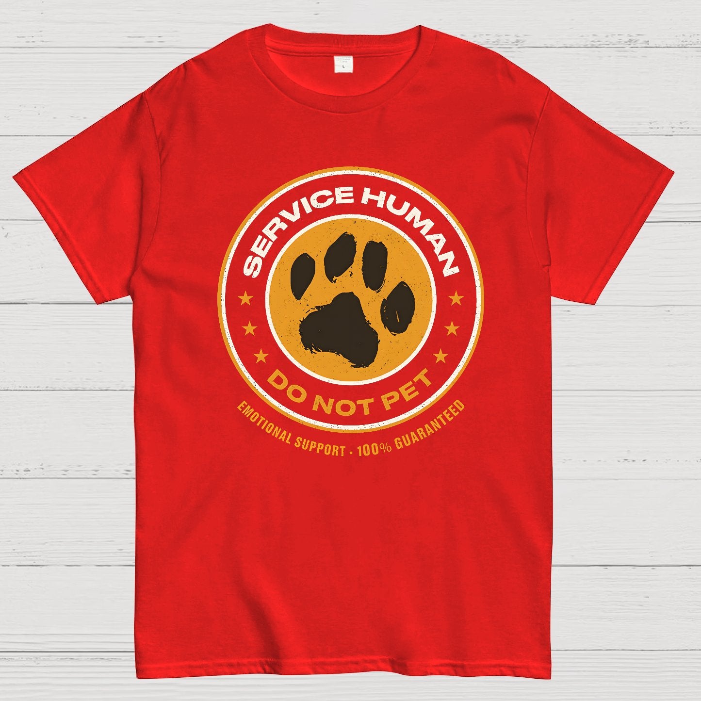 Service Human Do Not Pet Geek T-Shirt