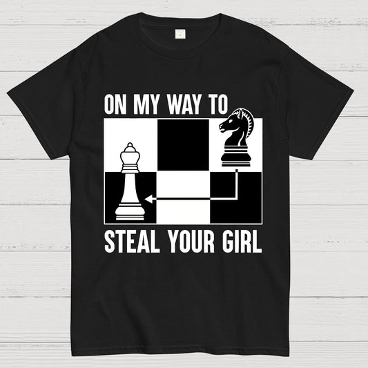 Chess Game On My Way To Steal Your Girl Geek T-Shirt