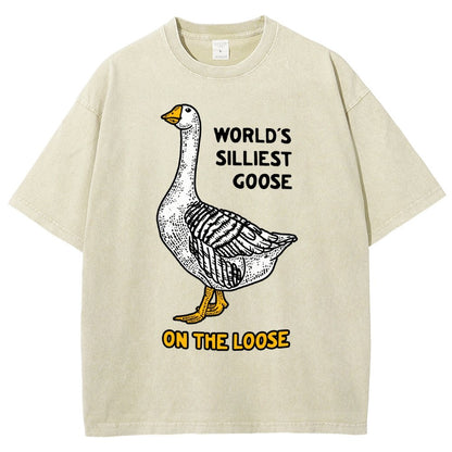 World's Silliest Goose Vintage Distressed T-shirt