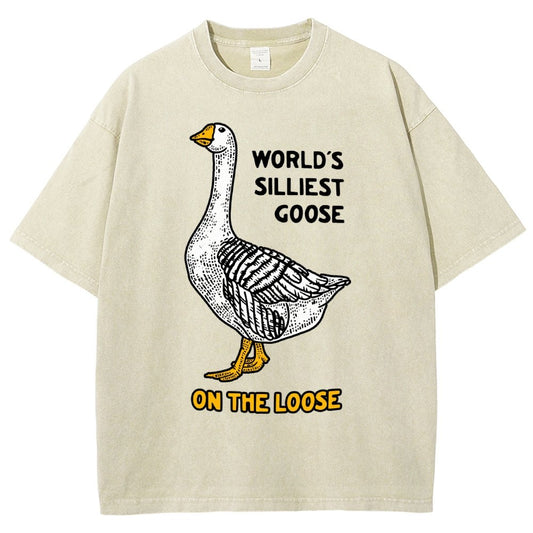 World's Silliest Goose Vintage Distressed T-shirt