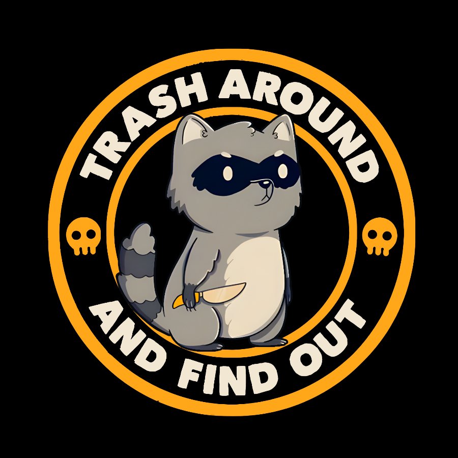 Trash Around Raccoon Geek T-Shirt