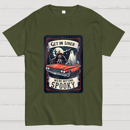 Get In Loser We're Getting Spooky Tarot Card Halloween T-Shirt