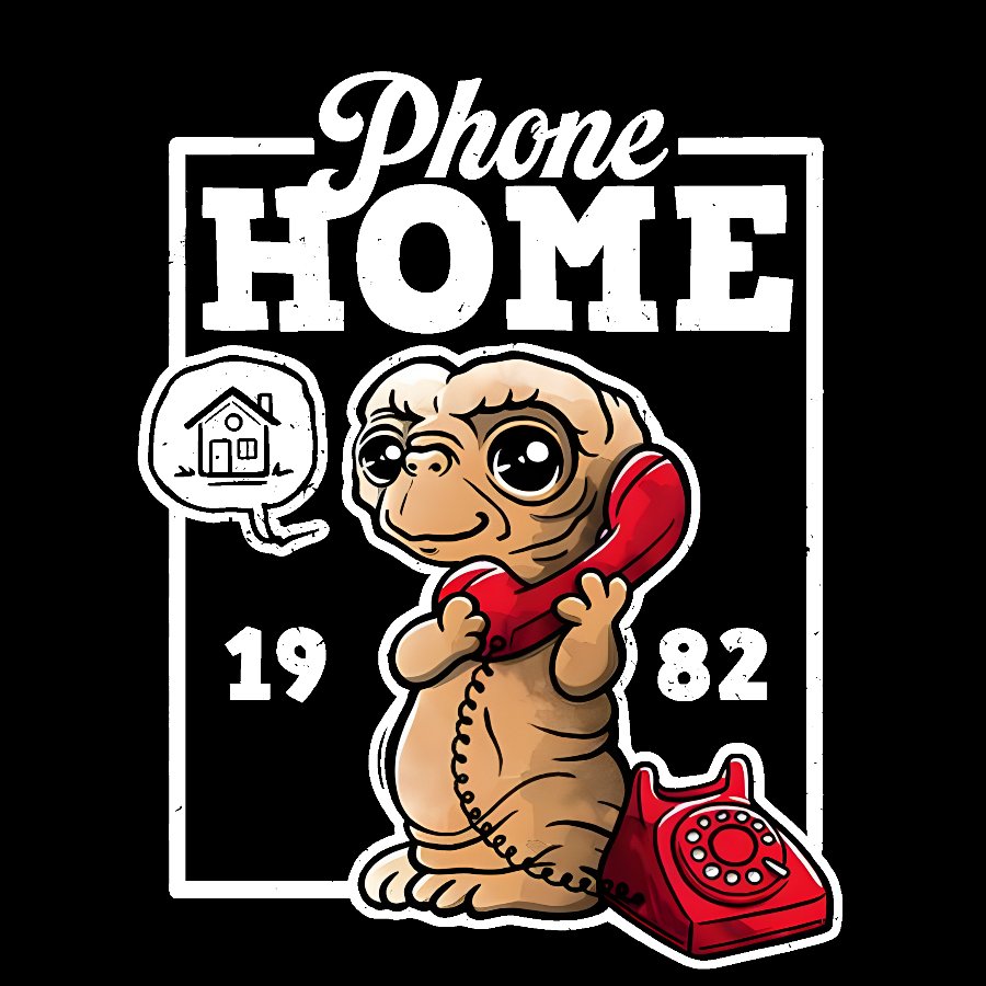 Cute Phone Home Geek T-Shirt