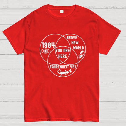 Funny Dystopian Venn Diagram Geek T-Shirt