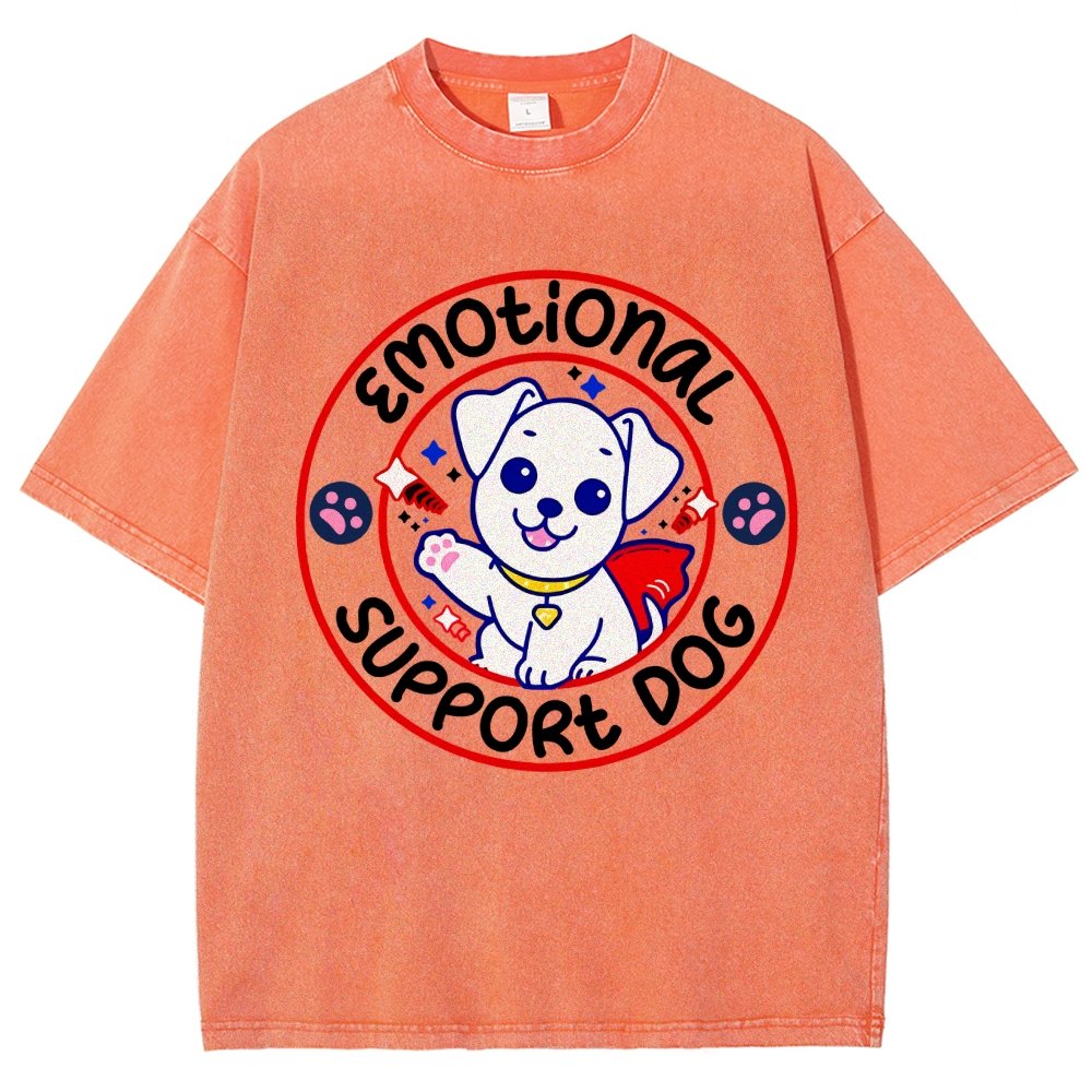 Emotional Support Dog Vintage Distressed T-shirt