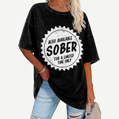 Also Available Sober Vintage Distressed T-shirt