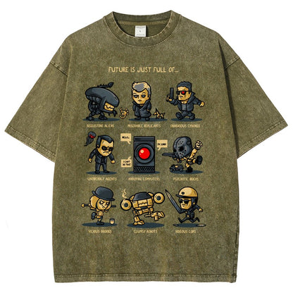Dystopian Future Vintage Distressed T-shirt