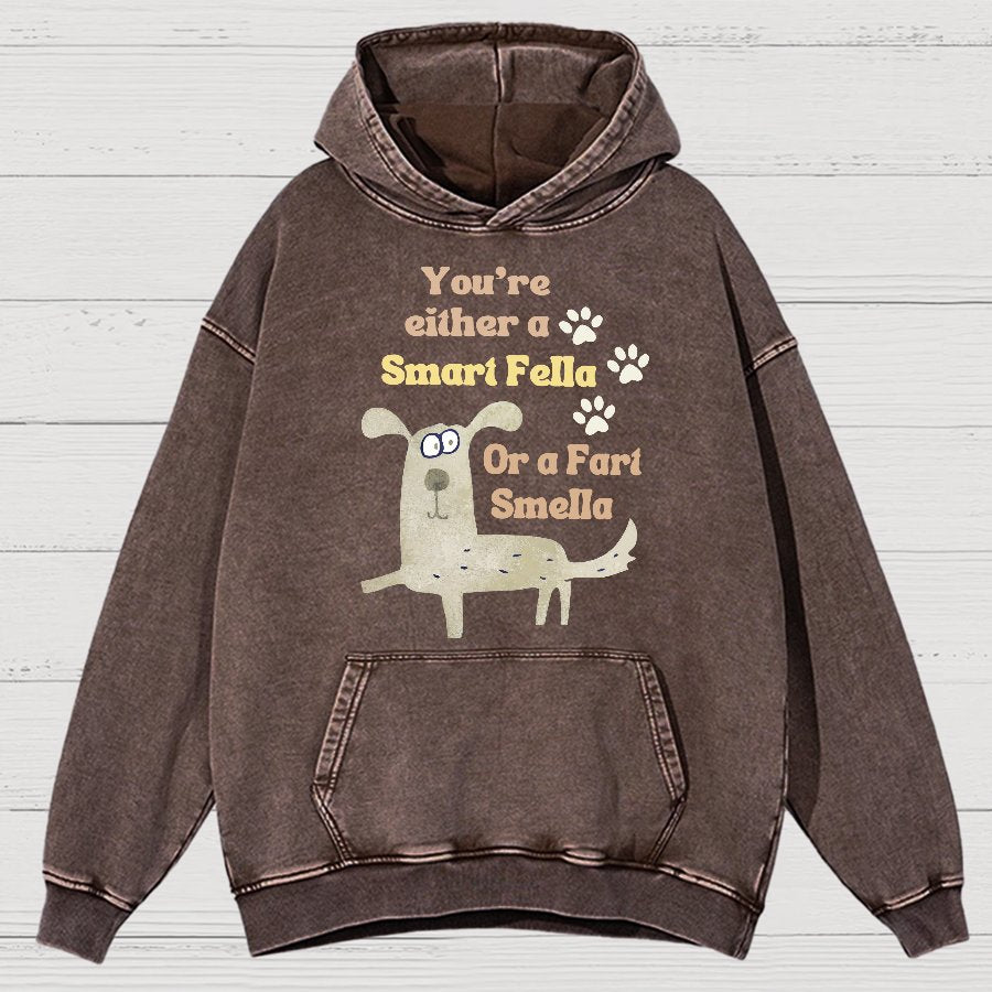Funny Dog Puns Vintage Distressed Hoodie