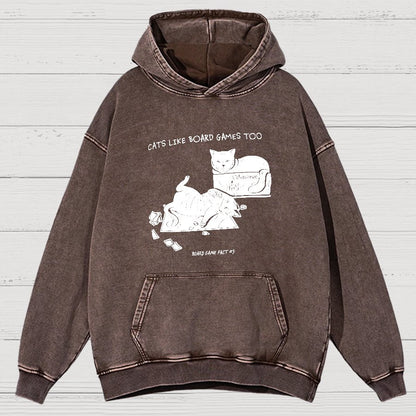 Board Game Fact #9 Vintage Distressed Hoodie