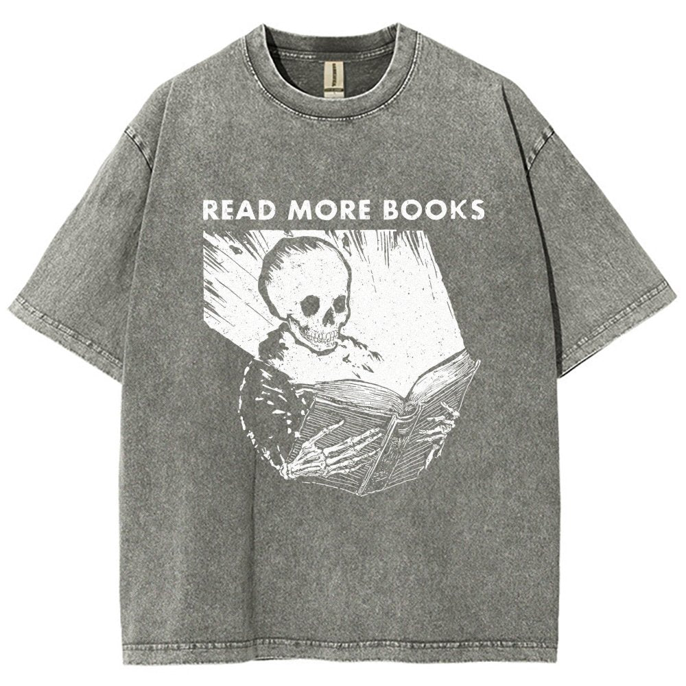Read More Books  Vintage Distressed T-shirt