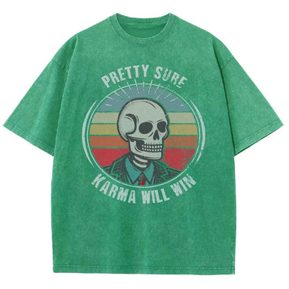 Karma for the Win Vintage Distressed T-shirt