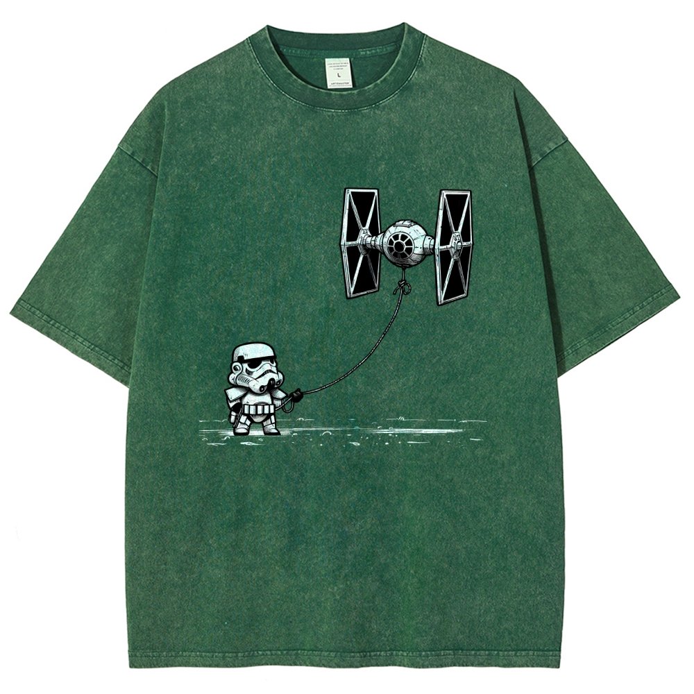 Flying The Galactic Alliance's Kite Vintage Distressed T-shirt