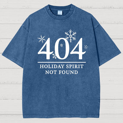 404 Holiday Spirit Not Found Vintage Distressed T-shirt