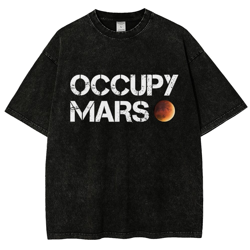 Occupy Mars Vintage Distressed T-shirt
