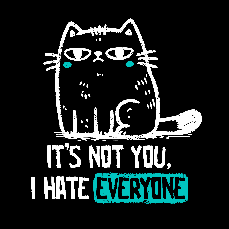 Its Not You I Hate Everyone Geek T-Shirt