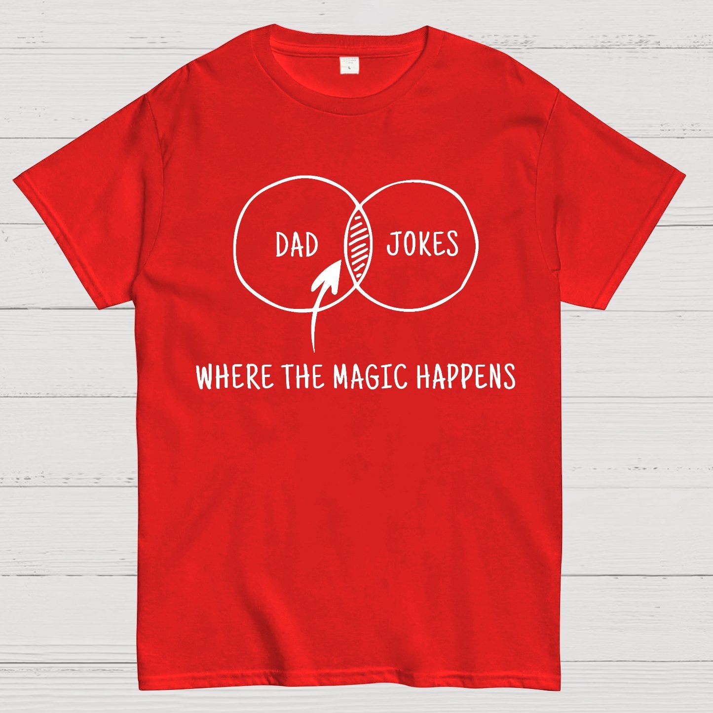 Dad Jokes Where The Magic Happens Geek T-Shirt