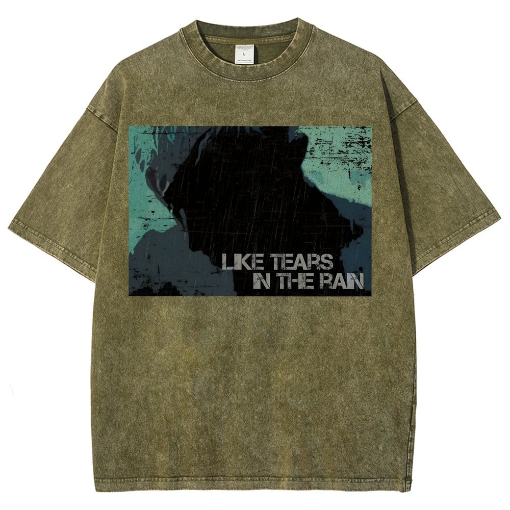 Like Tears In The Rain Vintage Distressed T-shirt