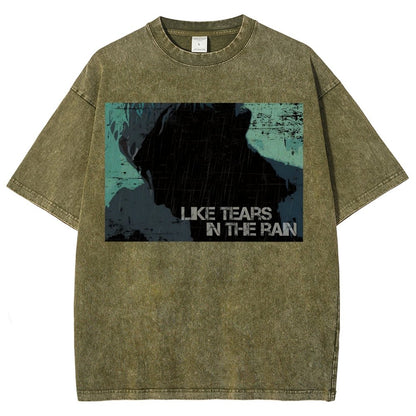 Like Tears In The Rain Vintage Distressed T-shirt