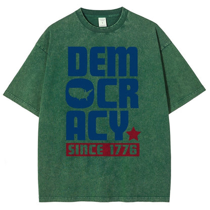 Democracy Since 1776 Vintage Distressed T-shirt