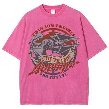 WING 'Til I Die! Vintage Distressed T-shirt