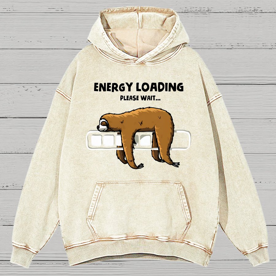 Energy Loading Vintage Distressed Hoodie