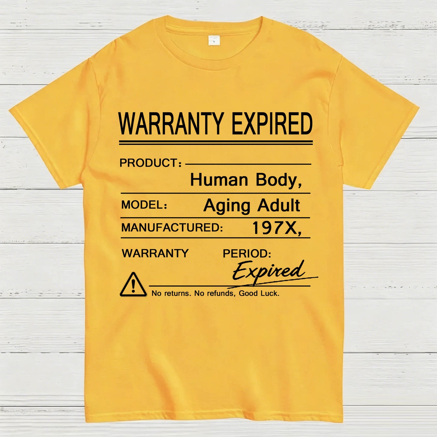 Warranty Expired Human Body Funny T-Shirt