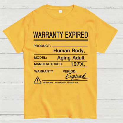Warranty Expired Human Body Funny T-Shirt