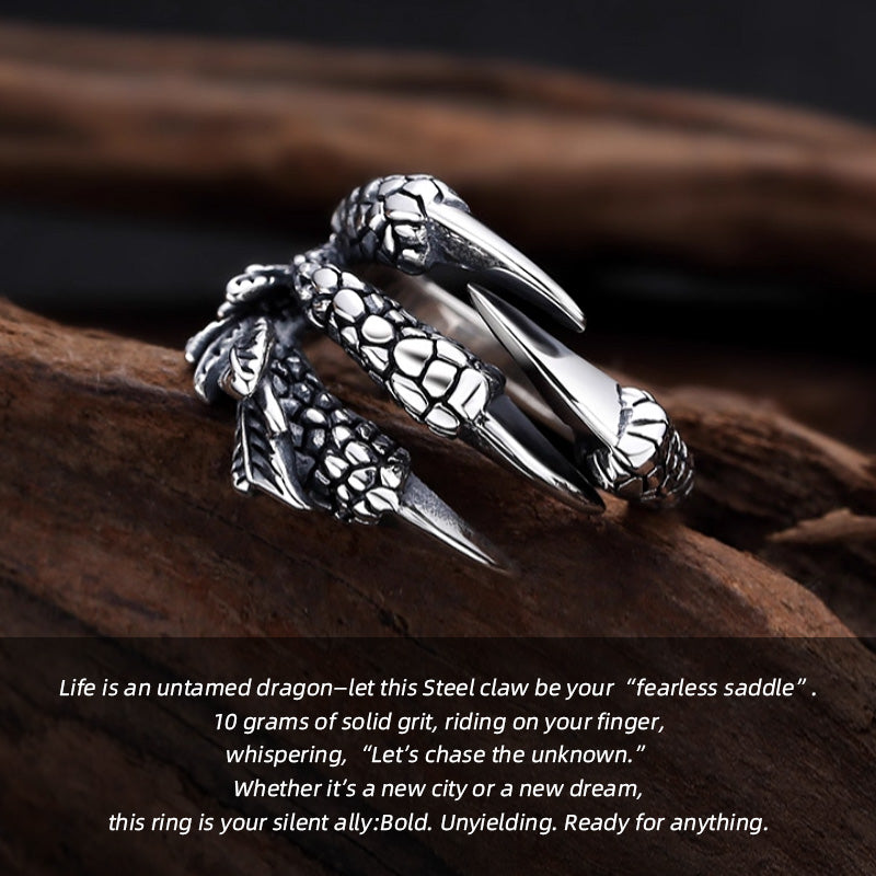 Dragon Claw Stainless Steel Ring: Wear the “Untamable Power”