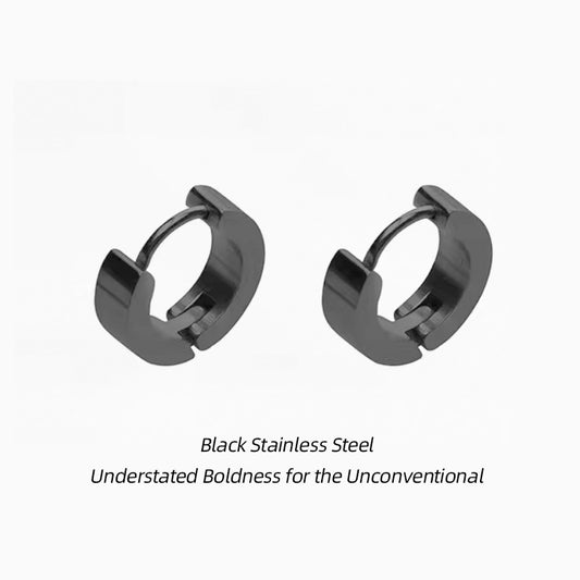 Minimalist Stainless Steel Plain Hoops | No Noise, Yet Striking