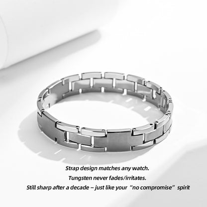 Tungsten Steel Watch - Strap Bracelet | Less is More, Answer to “Hardcore Minimalism”