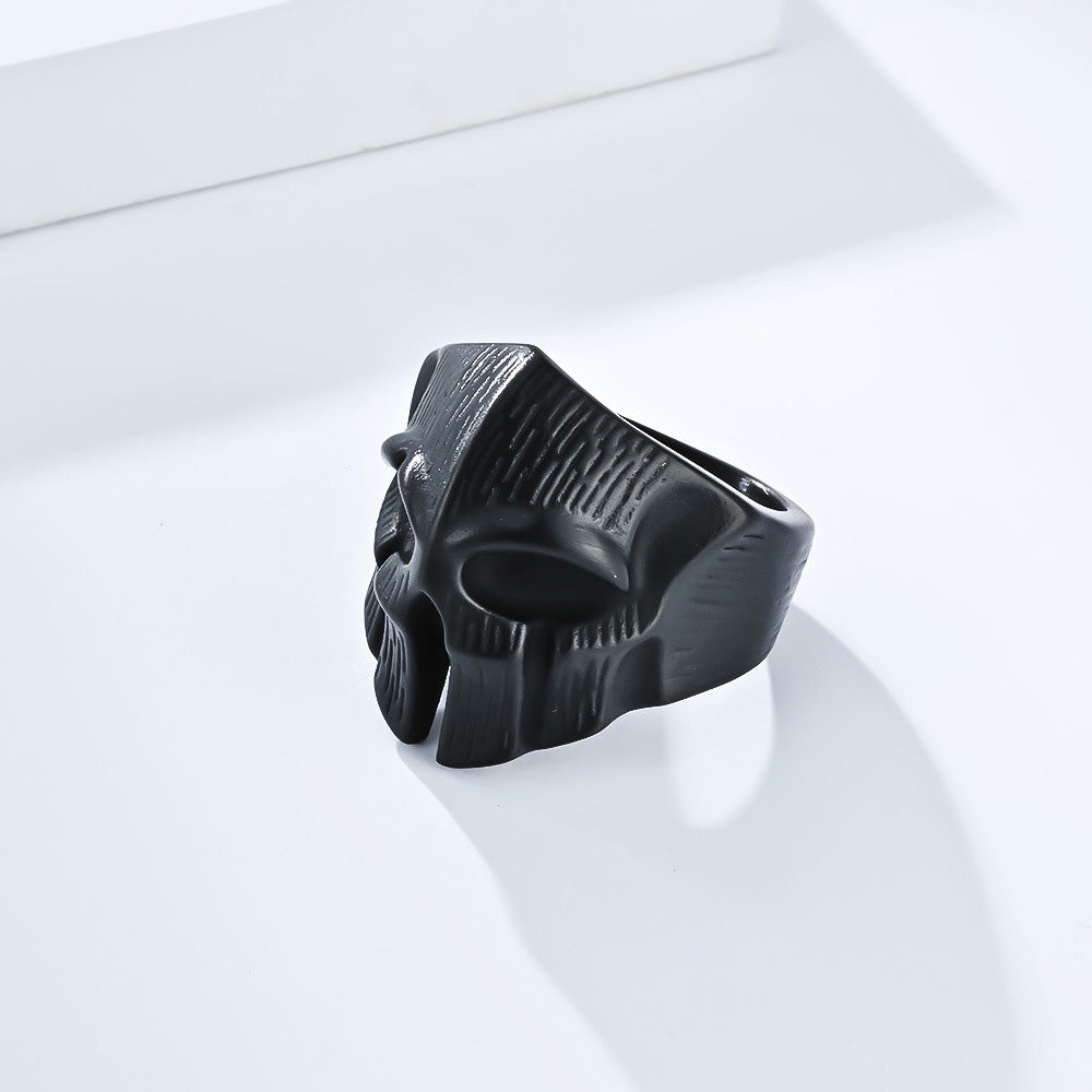 Stainless Steel Spartan Skull Ring-Wear Spartan Valor in Timeless Steel
