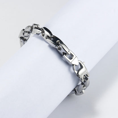 Stainless Steel H - Clasp Bracelet | Build Wrist Style with Tough Posture