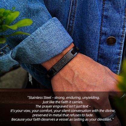 Stainless Steel Prayer Faith Bracelet – your faith, unbreakable